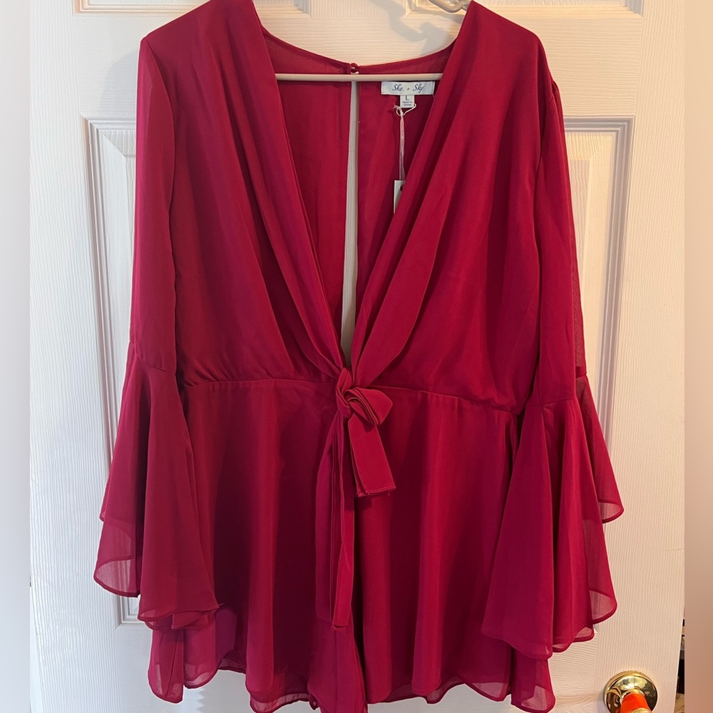 Long sleeve bell romper